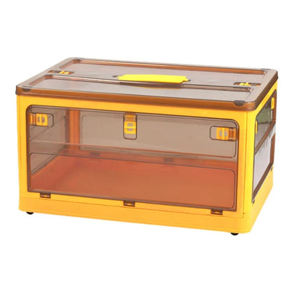 48 x 33.5 x 26cm 5-Sided Doors Folding Storage Box PP Household Organizer Container, Size: M