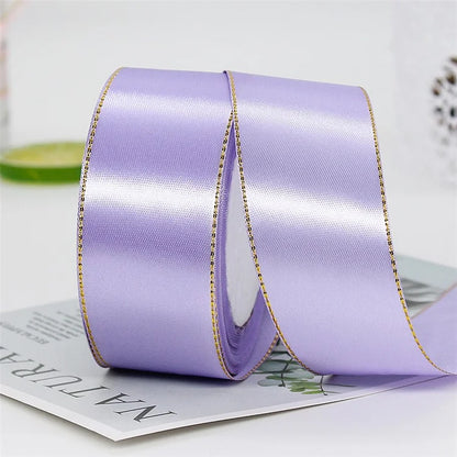 4cm Christmas Gift Wrapping Satin Ribbon for Wedding Party Decoration, Length: 22m