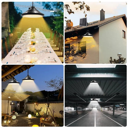 Hanging Solar Light Waterproof Yard Garden Patio Dimmable LED Lamp with Remote Control