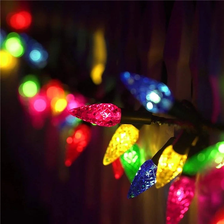 5m 50-LED Strawberry Shape String Light 8 Modes Timing Waterproof Outdoor Indoor Decorative Lamp