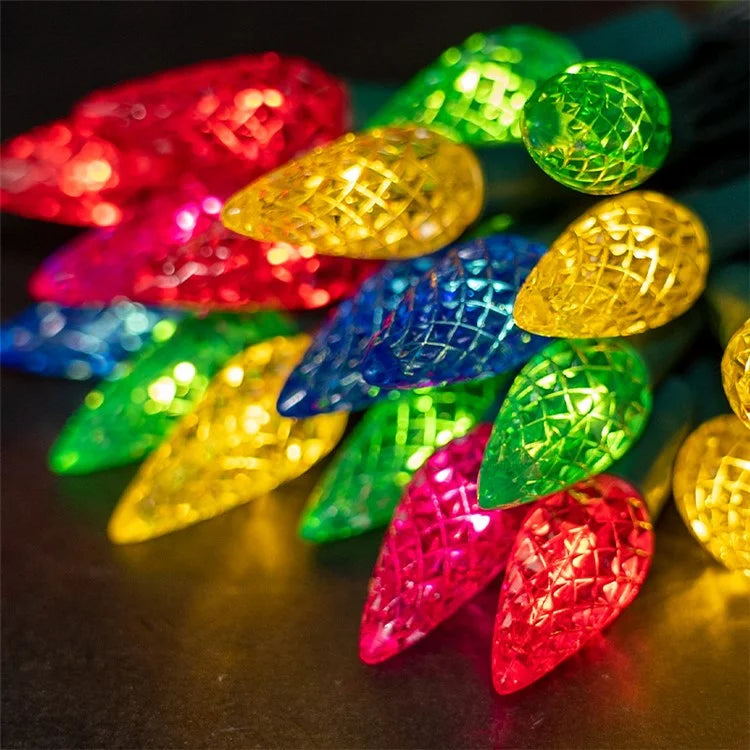 5m 50-LED Strawberry Shape String Light 8 Modes Timing Waterproof Outdoor Indoor Decorative Lamp