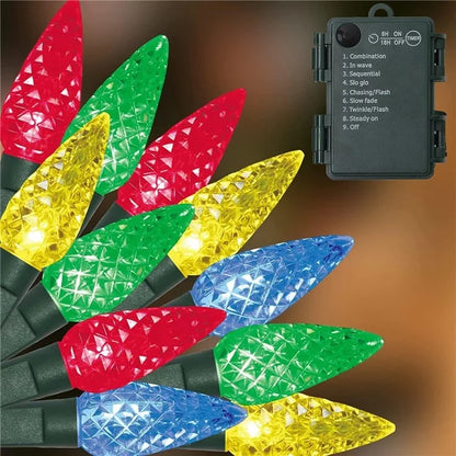 5m 50-LED Strawberry Shape String Light 8 Modes Timing Waterproof Outdoor Indoor Decorative Lamp