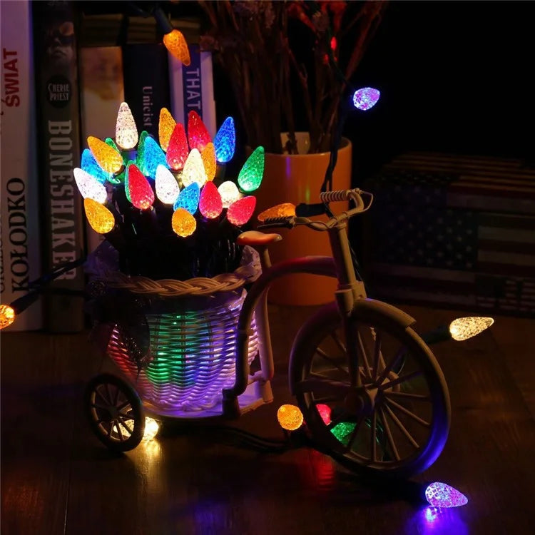 5m 50-LED Strawberry Shape String Light 8 Modes Timing Waterproof Outdoor Indoor Decorative Lamp