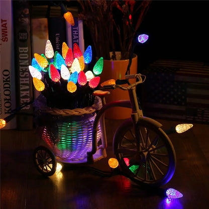 5m 50-LED Strawberry Shape String Light 8 Modes Timing Waterproof Outdoor Indoor Decorative Lamp