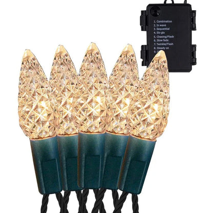5m 50-LED Strawberry Shape String Light 8 Modes Timing Waterproof Outdoor Indoor Decorative Lamp