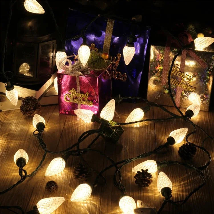 5m 50-LED Strawberry Shape String Light 8 Modes Timing Waterproof Outdoor Indoor Decorative Lamp