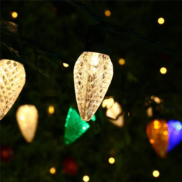 5m 50-LED Strawberry Shape String Light 8 Modes Timing Waterproof Outdoor Indoor Decorative Lamp