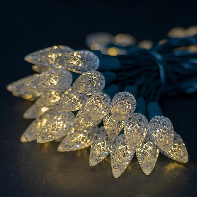 5m 50-LED Strawberry Shape String Light 8 Modes Timing Waterproof Outdoor Indoor Decorative Lamp