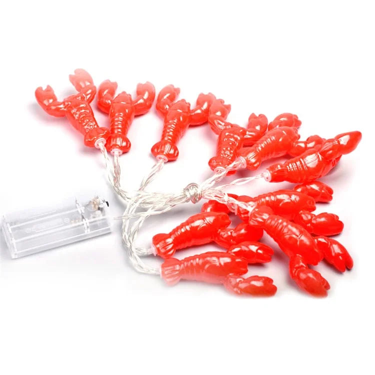 1.5m 10-LED Lobster Design String Light Battery Powered Decorative Lamp, Constant Light
