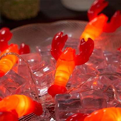 1.5m 10-LED Lobster Design String Light Battery Powered Decorative Lamp, Constant Light