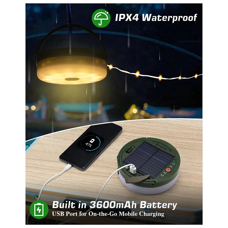 10m Solar Powered String Lights 100-LED Lamps for Tree Patio Garden