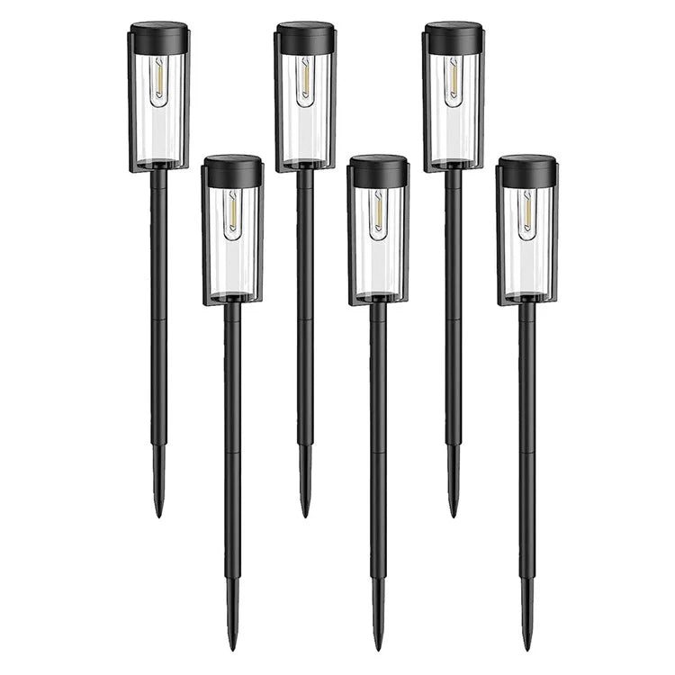 6Pcs IP65 Waterproof Solar Powered Pathway Lights Landscape Lamp for Yard Patio