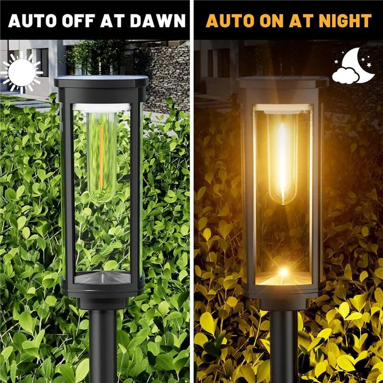 6Pcs IP65 Waterproof Solar Powered Pathway Lights Landscape Lamp for Yard Patio