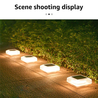 Clear Shell Solar Fence Post Light Fence Post Cap Lamp for Deck, Patio, Garden