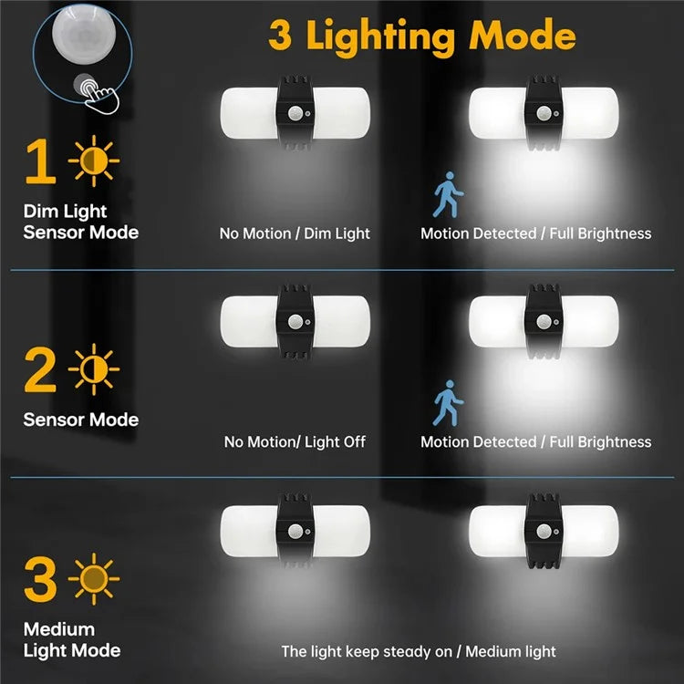 XCN006 Waterproof Outdoor Solar Lamp Bluetooth Phone Sensing Garden Wall Light