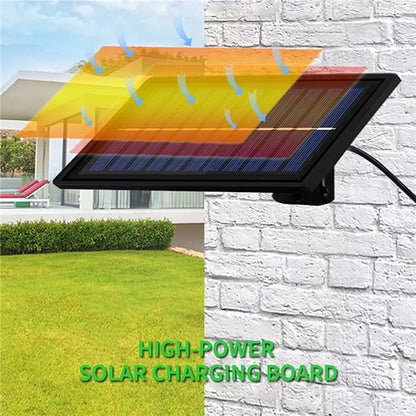 244LED Hanging Solar Light Waterproof Yard Garden Patio Human Body Sensing Light with Remote Control