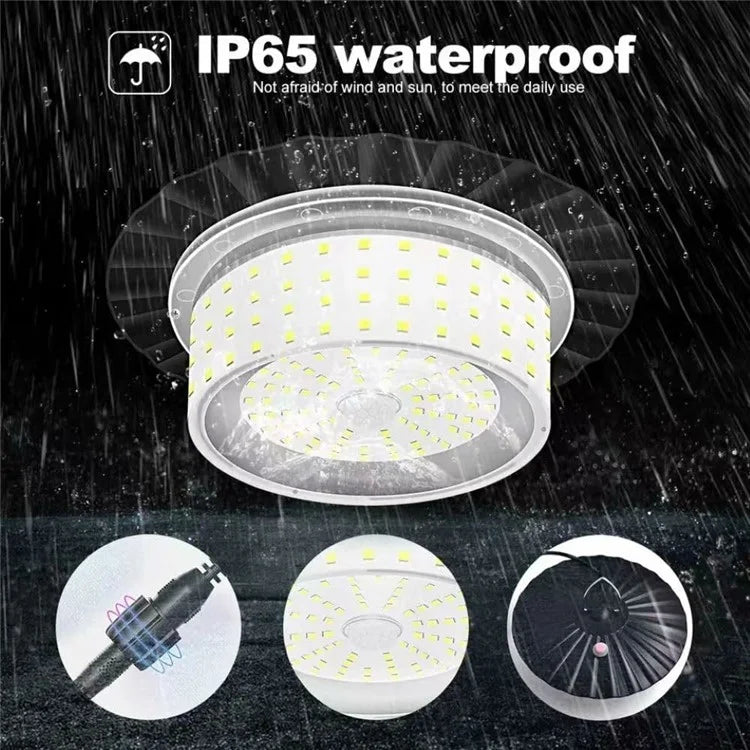 244LED Hanging Solar Light Waterproof Yard Garden Patio Human Body Sensing Light with Remote Control