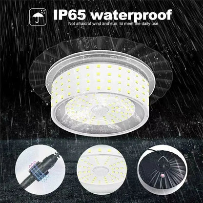 244LED Hanging Solar Light Waterproof Yard Garden Patio Human Body Sensing Light with Remote Control