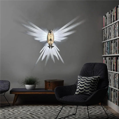 Eagle Shape Creative Wall Lamp LED Night Light Home Restaurant Bar Decoration