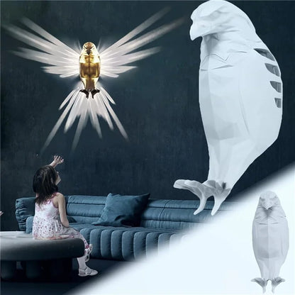 Eagle Shape Creative Wall Lamp LED Night Light Home Restaurant Bar Decoration