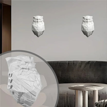 Owl Shape Creative Wall Lamp LED Night Light Wall Art Home Restaurant Decoration