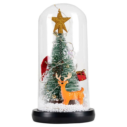 Christmas Gift Window Display Glass Cover LED Light Ornaments