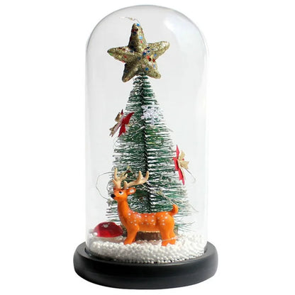 Christmas Gift Window Display Glass Cover LED Light Ornaments