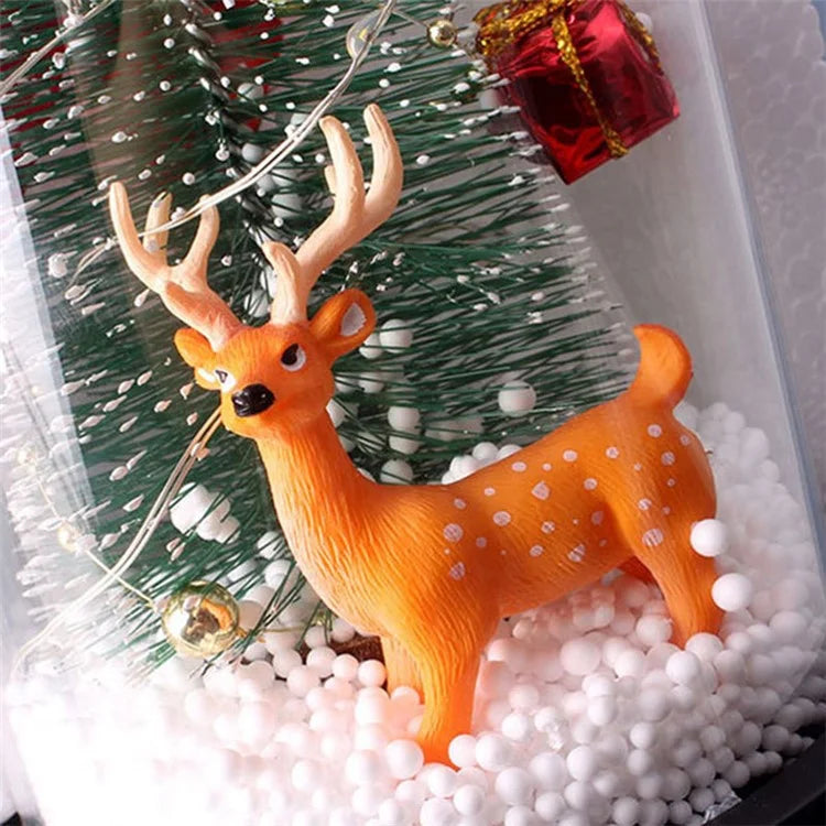 Christmas Gift Window Display Glass Cover LED Light Ornaments