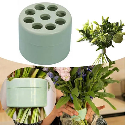 7cm Flower Arranger for Large and Small Flower Stems Reusable Bouquet Stand Spiral Flower Stem Holder ABS +TPE Flower Arranger