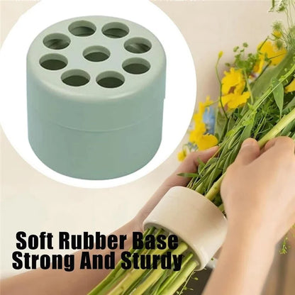 7cm Flower Arranger for Large and Small Flower Stems Reusable Bouquet Stand Spiral Flower Stem Holder ABS +TPE Flower Arranger