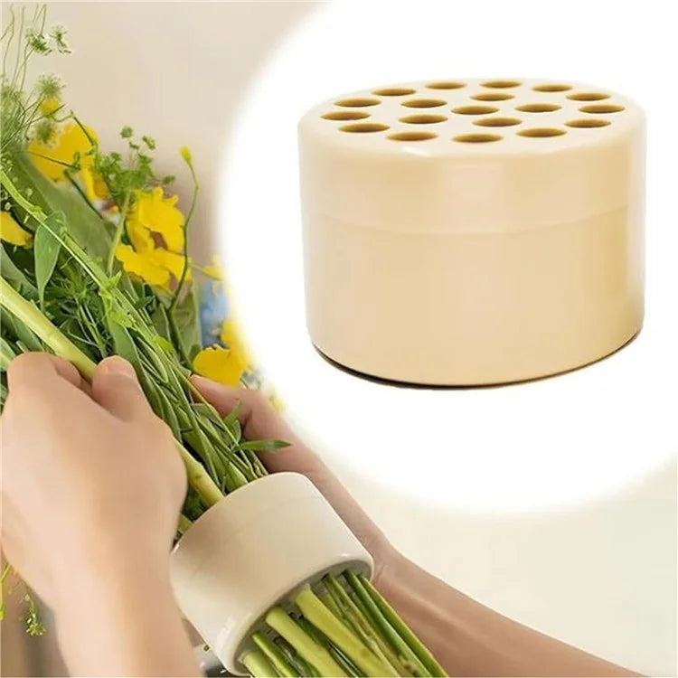 7cm Flower Arranger for Large and Small Flower Stems Reusable Bouquet Stand Spiral Flower Stem Holder ABS +TPE Flower Arranger