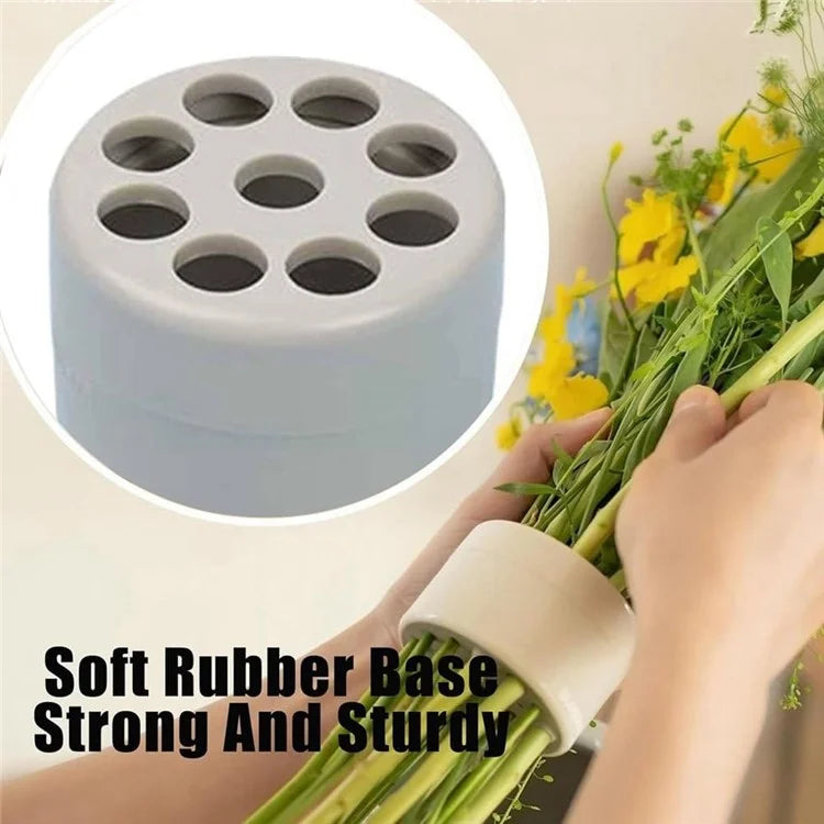 7cm Flower Arranger for Large and Small Flower Stems Reusable Bouquet Stand Spiral Flower Stem Holder ABS +TPE Flower Arranger