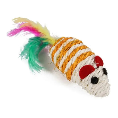 22Pcs  /  Set Cat Toys Set with T-Shaped Colorful Tunnel Interactive Cat Toy Feather Mouse Crinkle Balls