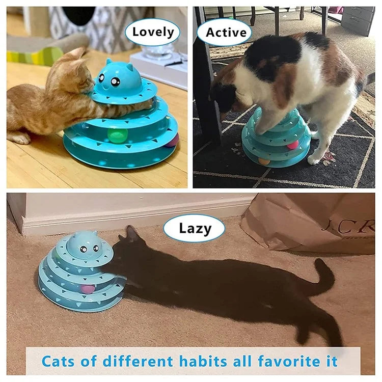 14Pcs / Set Cat Toys Set Interactive Cat Toys Catnip Teaser Wand Fluffy Mouse Turntable Crinkle Balls