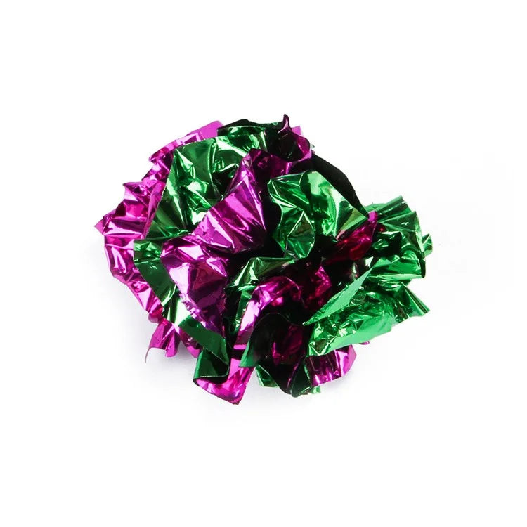 12Pcs / Set Cat Mouse Crinkle Balls Toys Set Interactive Cat Toys Catnip Teaser Wand Fluffy Mice Balls