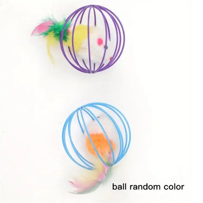 27Pcs / Set Cat Toys Set with T-Shaped Black Tunnel Interactive Cat Toy Feather Fish Mouse Crinkle Balls
