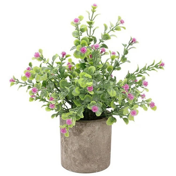 Artificial Grass Plastic Simulation Potted Plant Desktop Decoration for Living Room