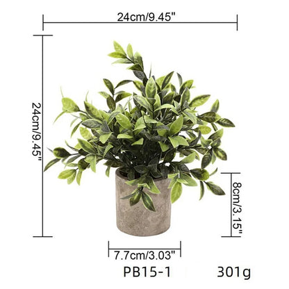 Artificial Grass Plastic Simulation Potted Plant Desktop Decoration for Living Room