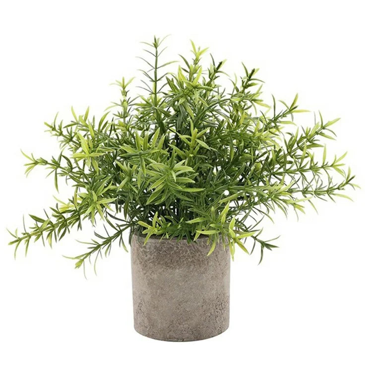 Artificial Grass Plastic Simulation Potted Plant Desktop Decoration for Living Room