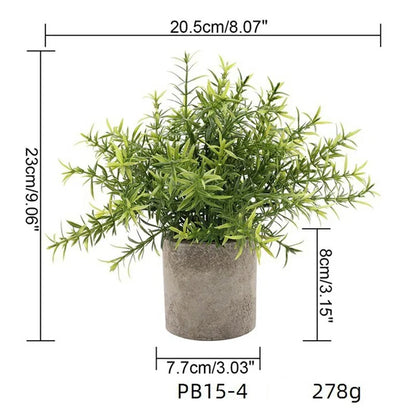 Artificial Grass Plastic Simulation Potted Plant Desktop Decoration for Living Room