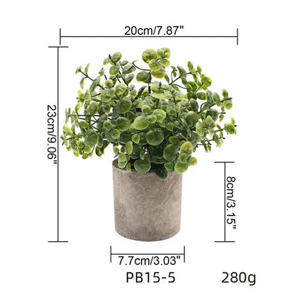 Artificial Grass Plastic Simulation Potted Plant Desktop Decoration for Living Room