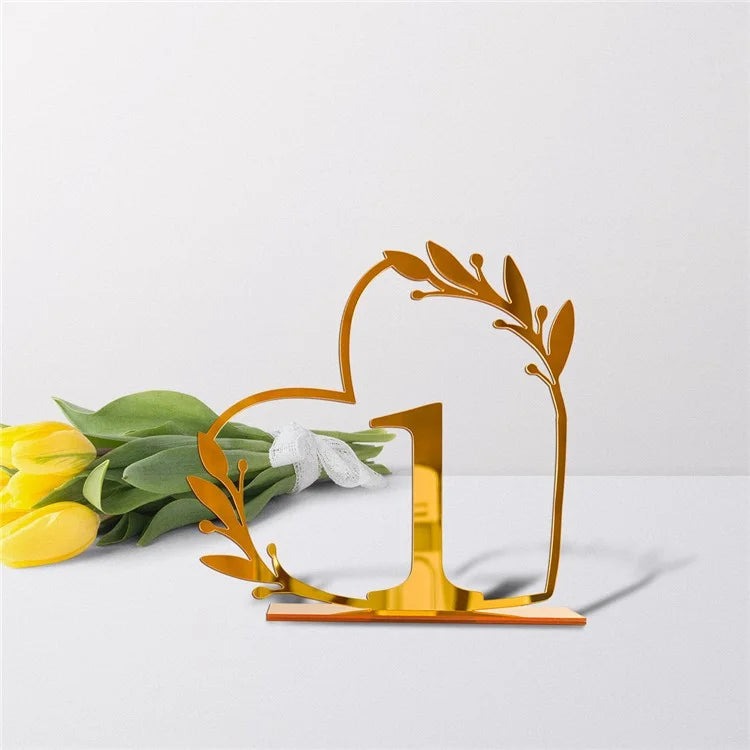 DIY Acrylic Numbers Wedding Table Numbers Mirror Table Numbers