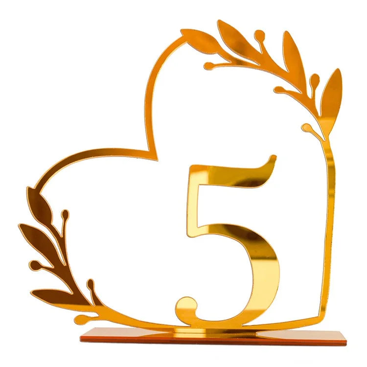 DIY Acrylic Numbers Wedding Table Numbers Mirror Table Numbers