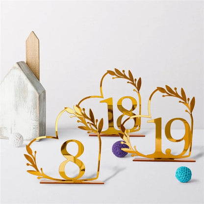 DIY Acrylic Numbers Wedding Table Numbers Mirror Table Numbers