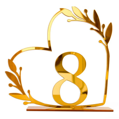 DIY Acrylic Numbers Wedding Table Numbers Mirror Table Numbers