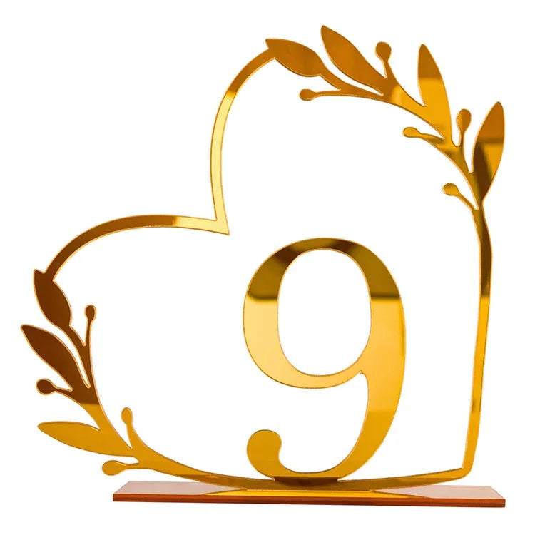 DIY Acrylic Numbers Wedding Table Numbers Mirror Table Numbers