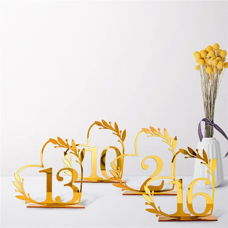 DIY Acrylic Numbers Wedding Table Numbers Mirror Table Numbers
