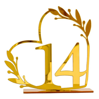 DIY Acrylic Numbers Wedding Table Numbers Mirror Table Numbers
