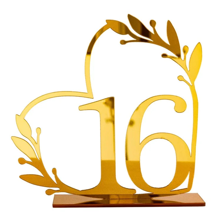 DIY Acrylic Numbers Wedding Table Numbers Mirror Table Numbers