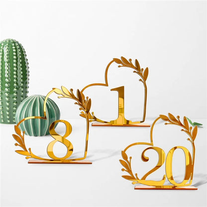 DIY Acrylic Numbers Wedding Table Numbers Mirror Table Numbers